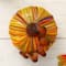Glitzhome&#xAE; Short Glass Pumpkin, Multicolor Stripes